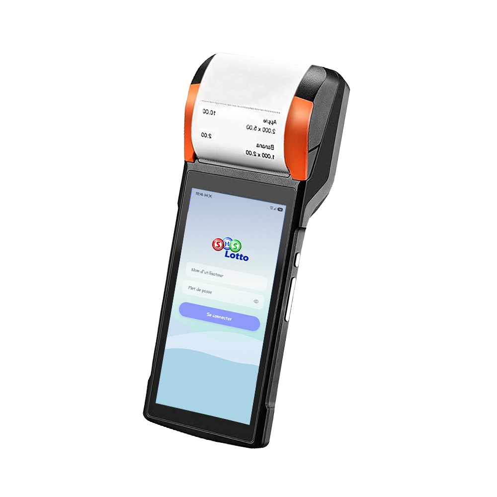 Terminal POS SHS Lotto — saisie et impression d'une fiche